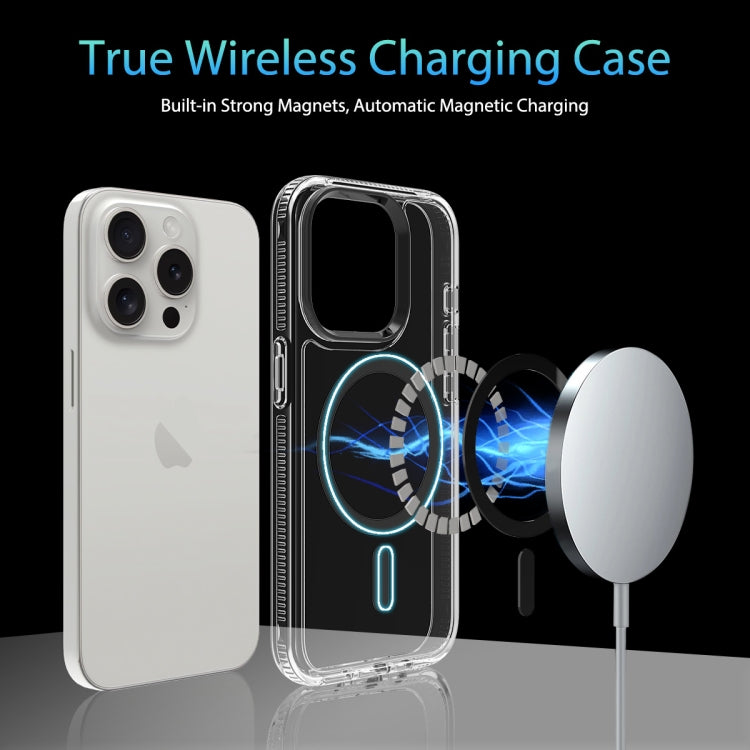 For iPhone 14 Lens Protection Frame MagSafe Phone Case(Black) by buy2fix