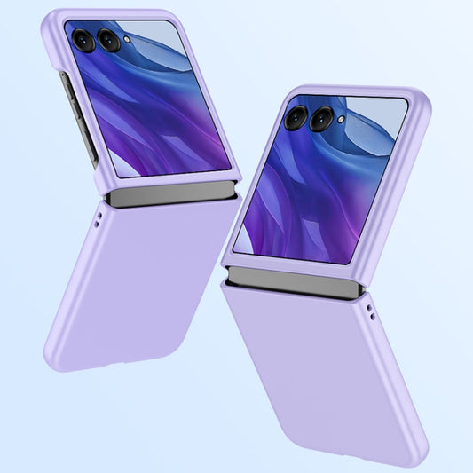 For Motorola Razr 50 Ultra Fuel Injection PC Skin Feel Phone Case(Purple) by buy2fix