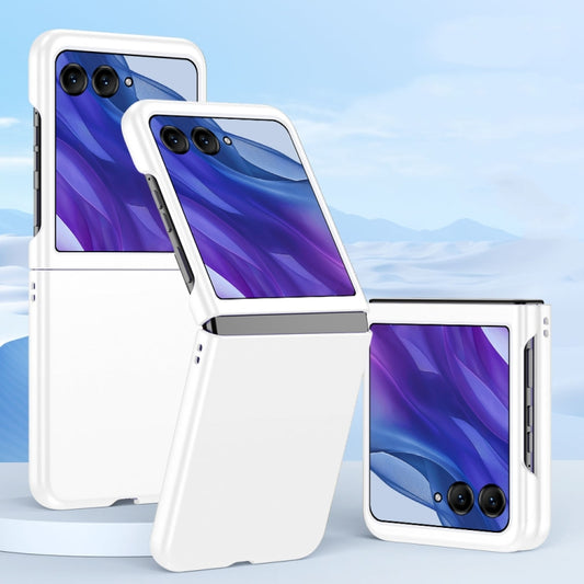 For Motorola Razr 50 Ultra Fuel Injection PC Skin Feel Phone Case(White) - Motorola Cases by buy2fix | Online Shopping UK | buy2fix
