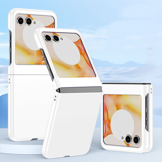 For Motorola Razr 50 Fuel Injection PC Skin Feel Phone Case(White) - Motorola Cases by buy2fix | Online Shopping UK | buy2fix