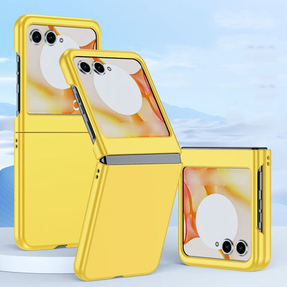 For Motorola Razr 50 Fuel Injection PC Skin Feel Phone Case(Yellow) - Motorola Cases by buy2fix | Online Shopping UK | buy2fix