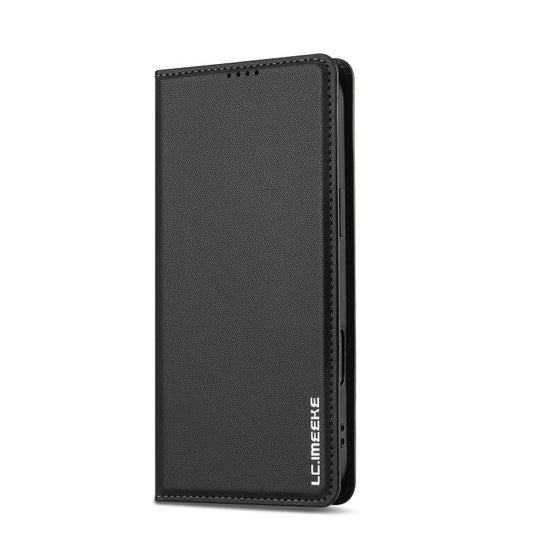 For iPhone 17 LC.IMEEKE L1 Series Frosted Fine Texture PU Phone Case(Black) - iPhone 17 Cases by LC.IMEEKE | Online Shopping UK | buy2fix