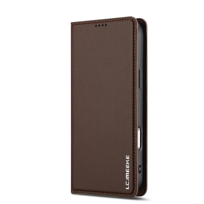 For iPhone 17 Pro Max LC.IMEEKE L1 Series Frosted Fine Texture PU Phone Case(Brown) - iPhone 17 Pro Max Cases by LC.IMEEKE | Online Shopping UK | buy2fix
