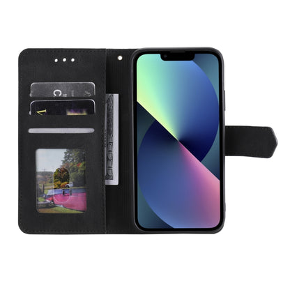 For iPhone 16 Pro Max Nail Skin Feel Stitching Calf Texture Leather Phone Case(Black) by buy2fix