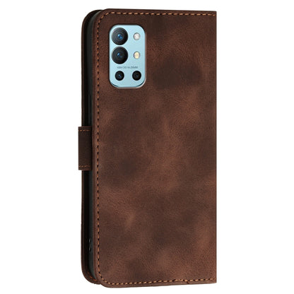 For OnePlus 11 Grid Butterfly Embossed Pattern Flip Leather Phone Case with Lanyard(Coffee) - OnePlus Cases by buy2fix | Online Shopping UK | buy2fix