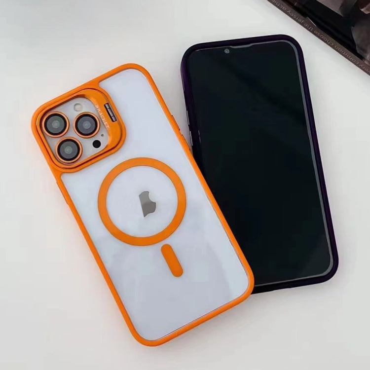 For iPhone 12 Pro U1 Invisible Lens Holder Acrylic + TPU MagSafe Magnetic Phone Case(Pink) by buy2fix