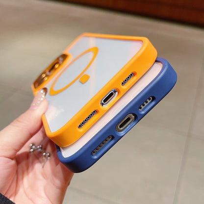 For iPhone 13 U1 Invisible Lens Holder Acrylic + TPU MagSafe Magnetic Phone Case(Green) by buy2fix