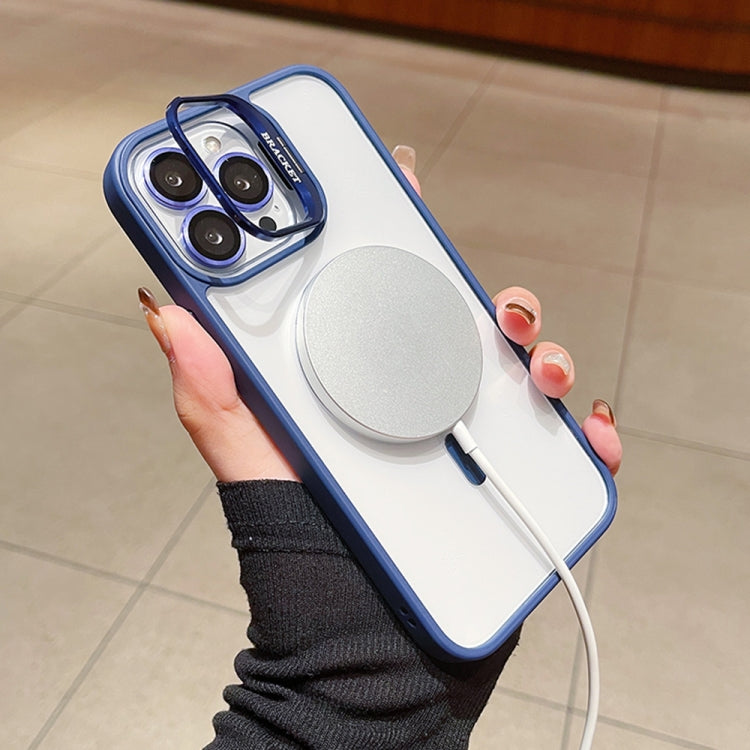 For iPhone 13 U1 Invisible Lens Holder Acrylic + TPU MagSafe Magnetic Phone Case(Green) by buy2fix