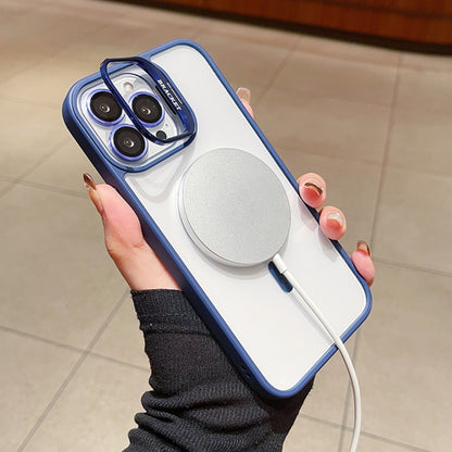 For iPhone 13 U1 Invisible Lens Holder Acrylic + TPU MagSafe Magnetic Phone Case(Green) by buy2fix