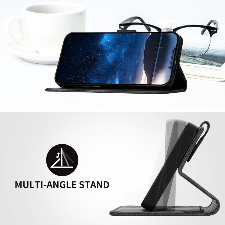 For Google Pixel 9 Pro XL Grid Butterfly Embossed Pattern Leather Phone Case with Lanyard(Black) by buy2fix