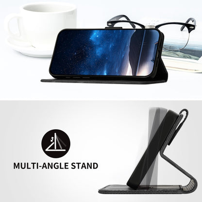 For Google Pixel 9 Pro XL Grid Butterfly Embossed Pattern Leather Phone Case with Lanyard(Black) by buy2fix