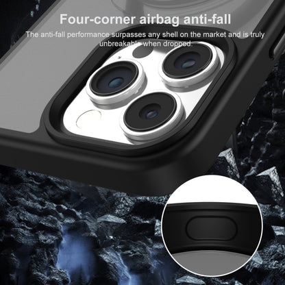 For iPhone 14 360 Degree Rotating MagSafe Magnetic Bracket Frosted Phone Case(Royal Blue) by buy2fix