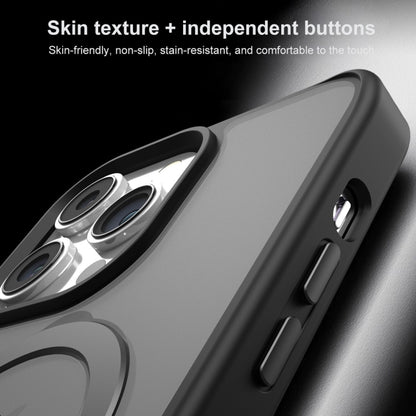 For iPhone 13 360 Degree Rotating MagSafe Magnetic Bracket Frosted Phone Case(Dark Purple) by buy2fix