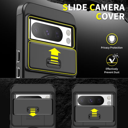 For Google Pixel 10 Pro XL Sliding Camshield Ring Holder Phone Case(Orange) - Google Cases by buy2fix | Online Shopping UK | buy2fix