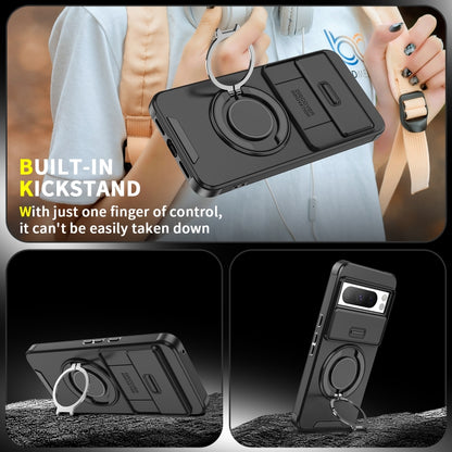 For Google Pixel 10 Pro XL Sliding Camshield Ring Holder Phone Case(Purple) - Google Cases by buy2fix | Online Shopping UK | buy2fix