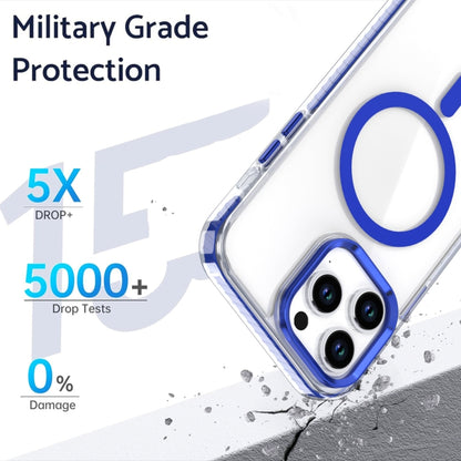 For iPhone 15 Pro Two-color TPU Hybrid PC MagSafe Phone Case(Red) - iPhone 15 Pro Cases by buy2fix | Online Shopping UK | buy2fix