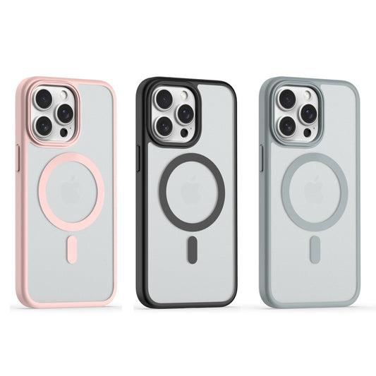 For iPhone 15 Pro TPU Hybrid PC Inner Magnetic MagSafe Phone Case(Black) - iPhone 15 Pro Cases by buy2fix | Online Shopping UK | buy2fix