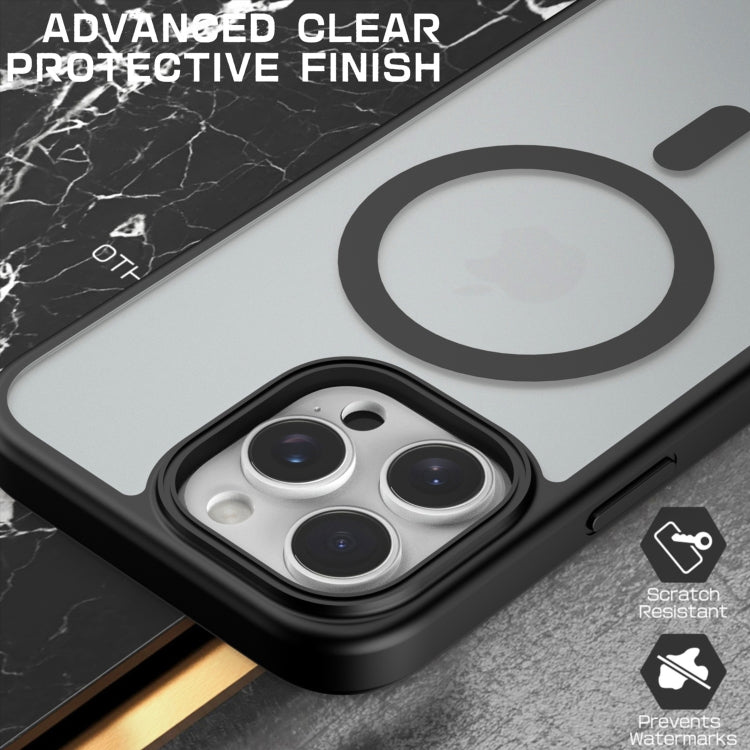 For iPhone 15 Pro TPU Hybrid PC Inner Magnetic MagSafe Phone Case(Black) - iPhone 15 Pro Cases by buy2fix | Online Shopping UK | buy2fix