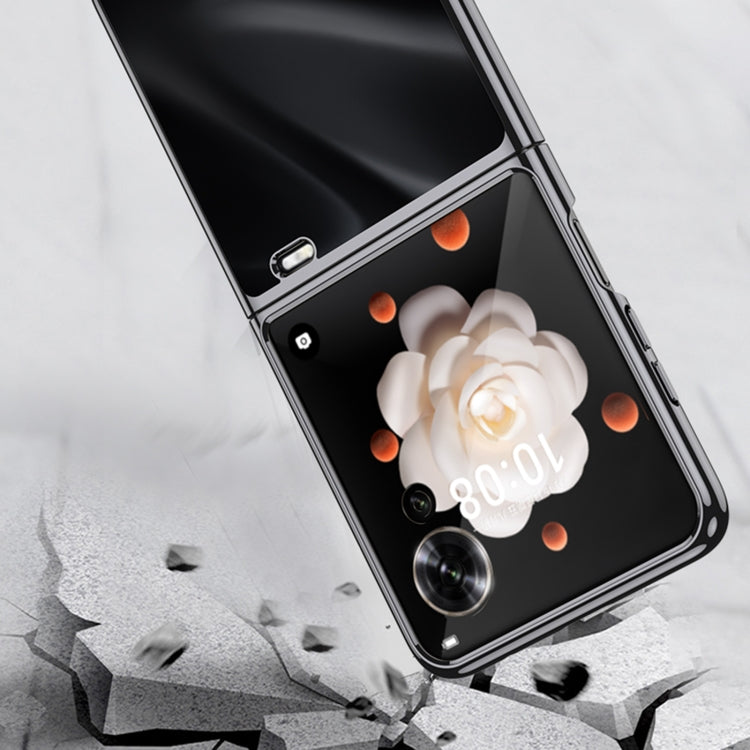 For Honor Magic V Flip GKK Electroplating Full Coverage Phone Case(Black) - Honor Cases by GKK | Online Shopping UK | buy2fix
