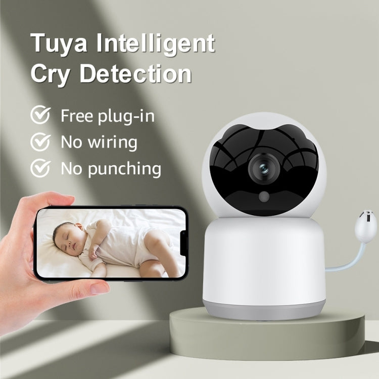 YT51 1920x1080 Home Baby Wireless Camera, with Temperature and Humidity Sensor EU Plug(White) - Baby Monitor by buy2fix | Online Shopping UK | buy2fix