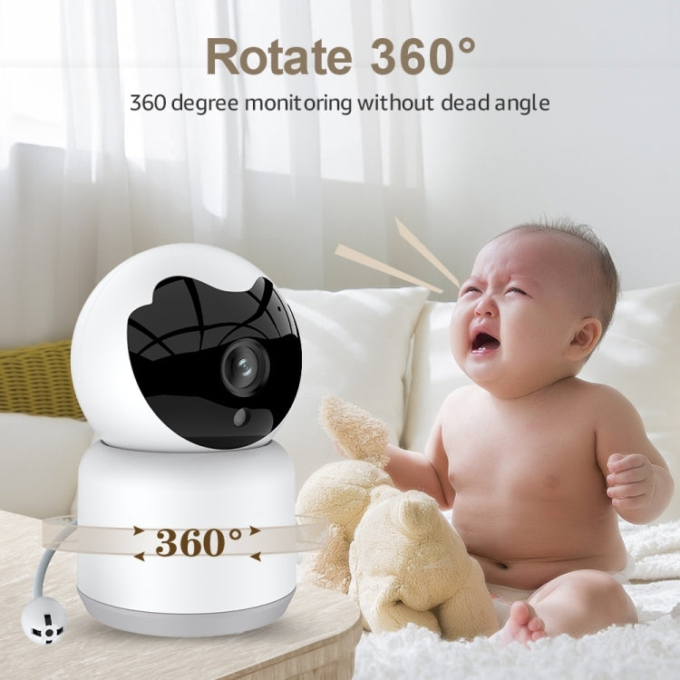 YT51 1920x1080 Home Baby Wireless Camera, with Temperature and Humidity Sensor EU Plug(White) - Baby Monitor by buy2fix | Online Shopping UK | buy2fix