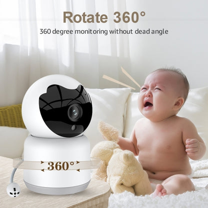 YT51 1920x1080 Home Baby Wireless Camera, with Temperature and Humidity Sensor EU Plug(White) - Baby Monitor by buy2fix | Online Shopping UK | buy2fix
