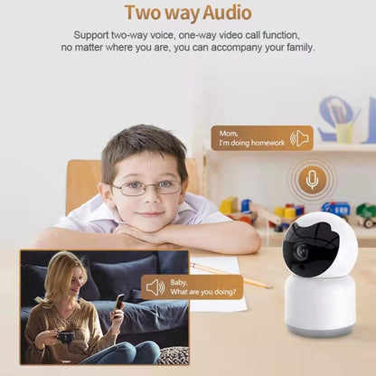 YT51 1920x1080 Home Baby Wireless Camera, without Temperature and Humidity Sensor EU Plug(White) - Baby Monitor by buy2fix | Online Shopping UK | buy2fix