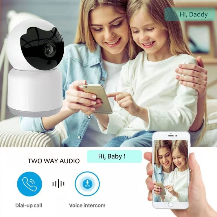 YT51 1920x1080 Home Baby Wireless Camera, without Temperature and Humidity Sensor UK Plug(White) - Baby Monitor by buy2fix | Online Shopping UK | buy2fix