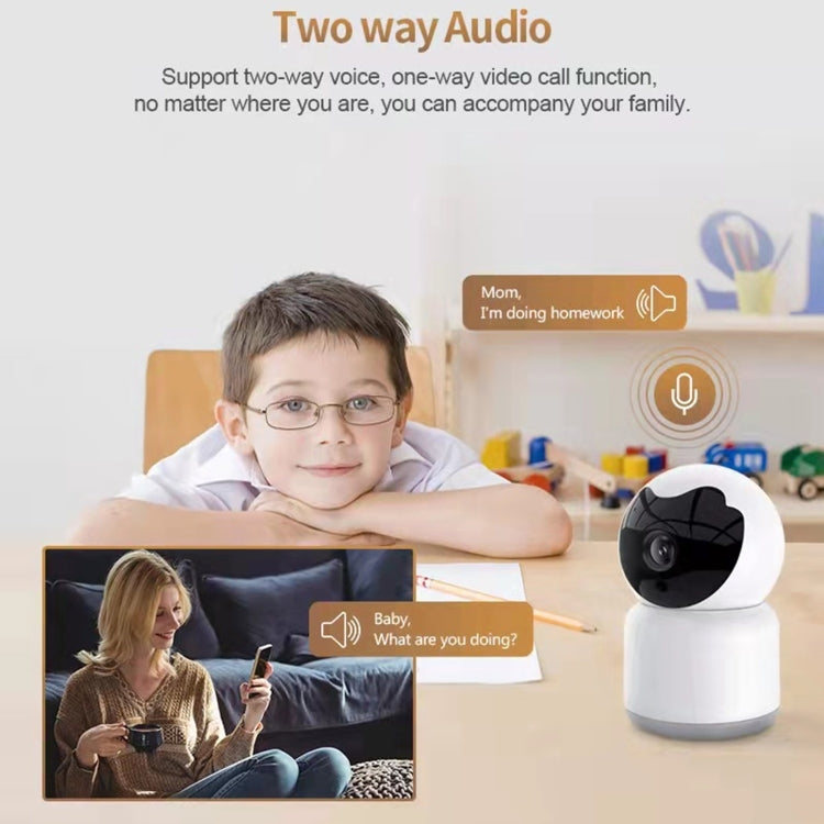 YT51 1920x1080 Home Baby Wireless Camera, without Temperature and Humidity Sensor UK Plug(White) - Baby Monitor by buy2fix | Online Shopping UK | buy2fix