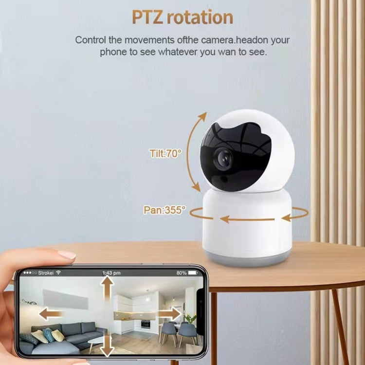 YT51 1920x1080 Home Baby Wireless Camera, without Temperature and Humidity Sensor UK Plug(White) - Baby Monitor by buy2fix | Online Shopping UK | buy2fix