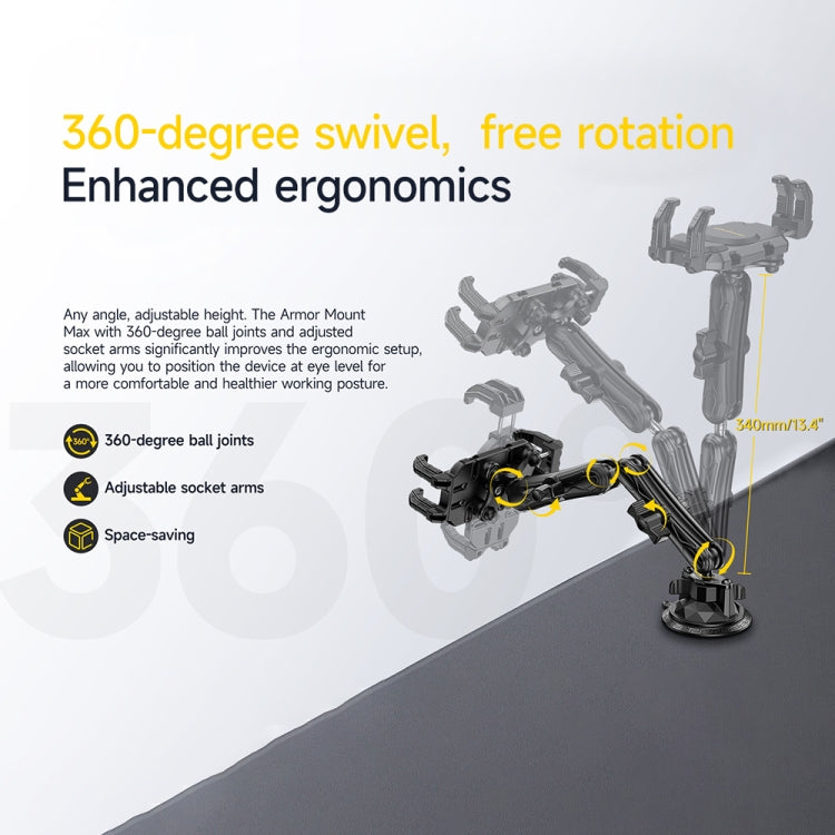 Ulefone UAN02 Armor Mount Max Car Phone Tablet Holder(Black) by Ulefone