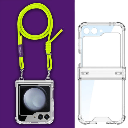 For Samsung Galaxy Z Flip6 / Flip7 FE GKK Airbag Hinge Full Coverage Phone Case with Crossbody Rope(Yellow) - Galaxy Z Flip6 5G Cases by GKK | Online Shopping UK | buy2fix