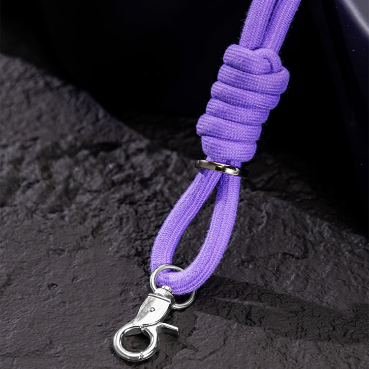 For Samsung Galaxy Z Flip4 GKK Airbag Hinge Full Coverage Phone Case with Crossbody Rope(Purple) - Galaxy Z Flip4 5G Cases by GKK | Online Shopping UK | buy2fix