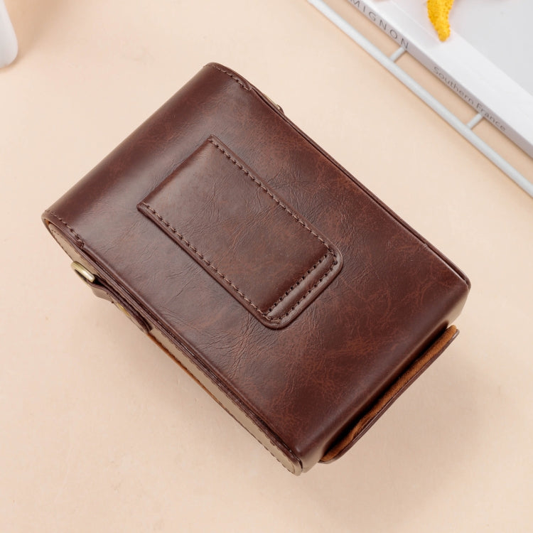 For FUJIFILM X100VI Full Body Leather Camera Case Bag with Strap(Brown) - Leather Bag by buy2fix | Online Shopping UK | buy2fix