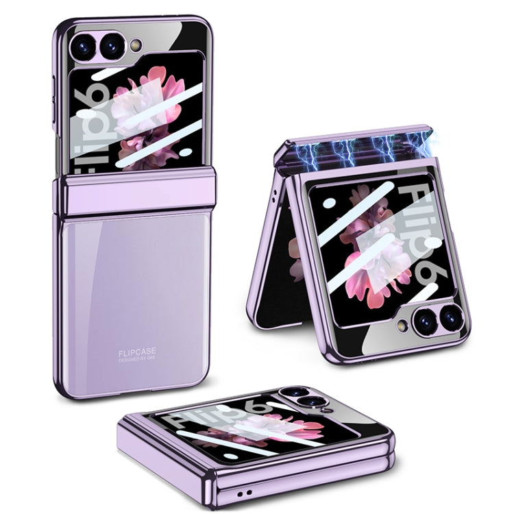 For Samsung Galaxy Z Flip6 / Flip7 FE GKK Integrated Magnetic Fold Hinge Shockproof Phone Case(Purple) - Galaxy Z Flip6 5G Cases by GKK | Online Shopping UK | buy2fix