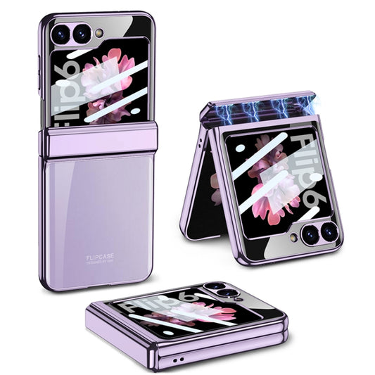 For Samsung Galaxy Z Flip6 / Flip7 FE GKK Integrated Magnetic Fold Hinge Shockproof Phone Case(Purple) - Galaxy Z Flip6 5G Cases by GKK | Online Shopping UK | buy2fix