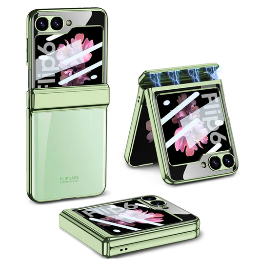 For Samsung Galaxy Z Flip6 / Flip7 FE GKK Integrated Magnetic Fold Hinge Shockproof Phone Case(Green) - Galaxy Z Flip6 5G Cases by GKK | Online Shopping UK | buy2fix