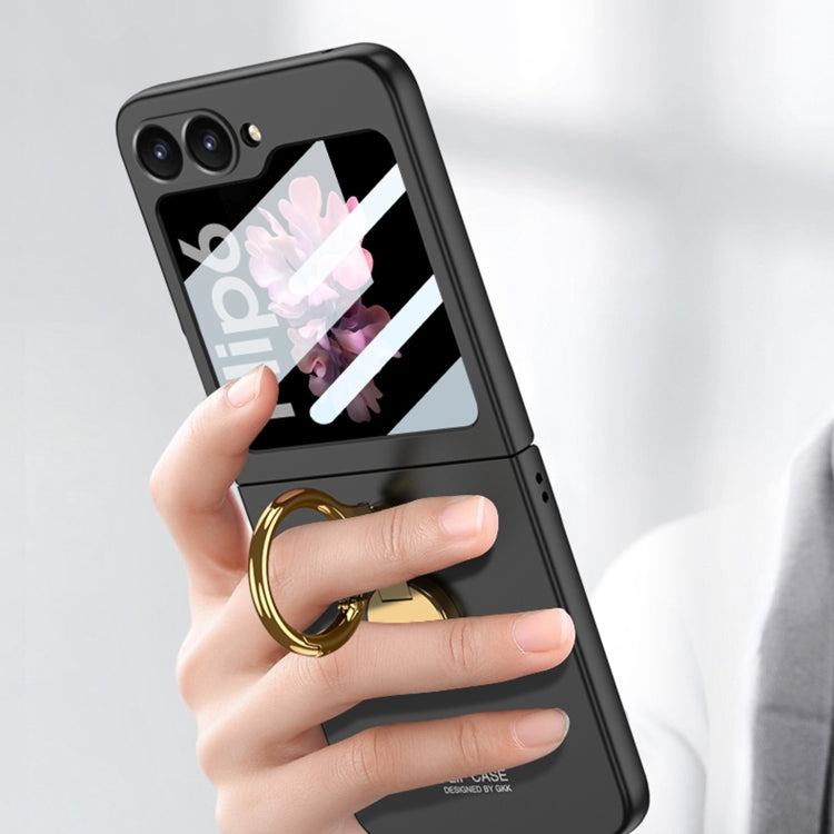 For Samsung Galaxy Z Flip6 / Flip7 FE GKK Integrated Ultra-thin Triaxial Ring Holder PC Phone Case(Pink) - Galaxy Z Flip6 5G Cases by GKK | Online Shopping UK | buy2fix