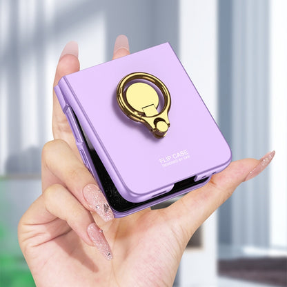 For Samsung Galaxy Z Flip6 / Flip7 FE GKK Integrated Ultra-thin Triaxial Ring Holder PC Phone Case(Purple) - Galaxy Z Flip6 5G Cases by GKK | Online Shopping UK | buy2fix