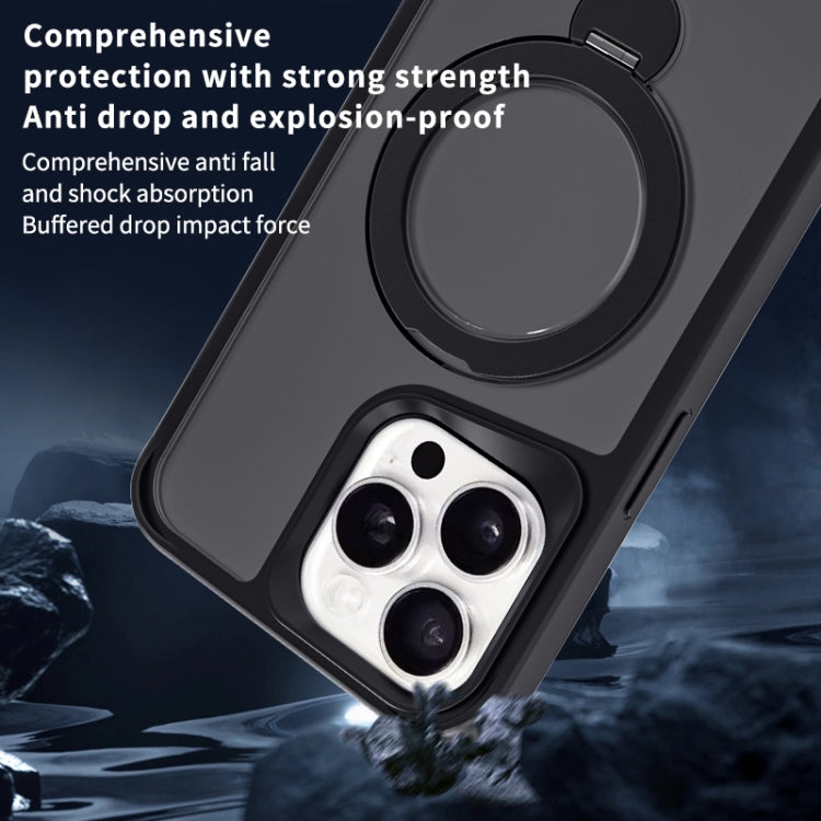 For iPhone 14 / 13 Invisible Fulcrum Holder MagSafe Phone Case(Grey) by buy2fix