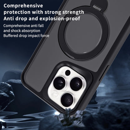 For iPhone 13 Pro Max Invisible Fulcrum Holder MagSafe Phone Case(Dark Purple) by buy2fix