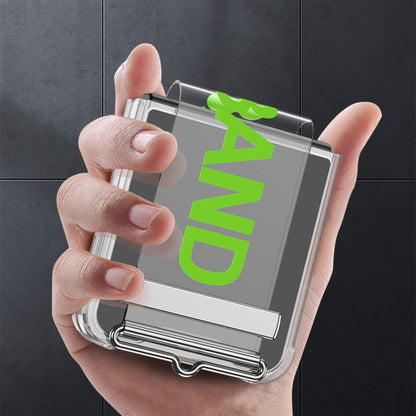 For Samsung Galaxy Z Flip6 / Flip7 FE GKK Clear Airbag Wristband Holder Phone Case(Transparent Black) - Galaxy Z Flip6 5G Cases by GKK | Online Shopping UK | buy2fix