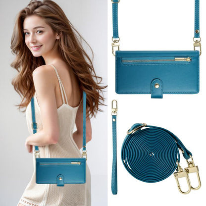 For iPhone Air Nine Card-slot Zipper Wallet Bag Leather Phone Case(Blue) - iPhone Air Cases by buy2fix | Online Shopping UK | buy2fix