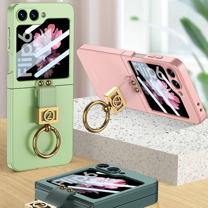 For Samsung Galaxy Z Flip6 / Flip7 FE GKK Integrated Ultra-thin Phone Case with Z Ring Holder(Pink) - Galaxy Z Flip6 5G Cases by GKK | Online Shopping UK | buy2fix