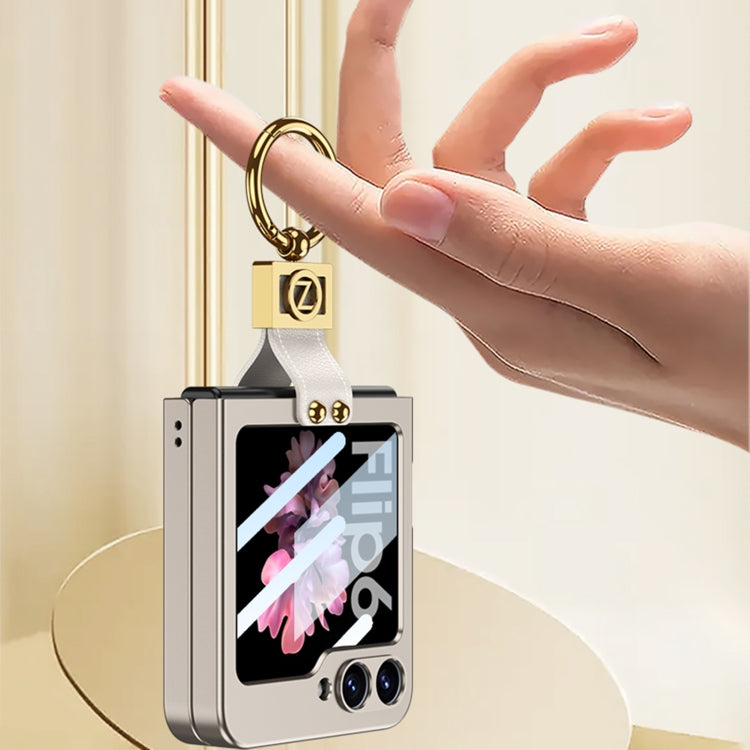 For Samsung Galaxy Z Flip6 / Flip7 FE GKK Integrated Ultra-thin Phone Case with Z Ring Holder(Pink) - Galaxy Z Flip6 5G Cases by GKK | Online Shopping UK | buy2fix