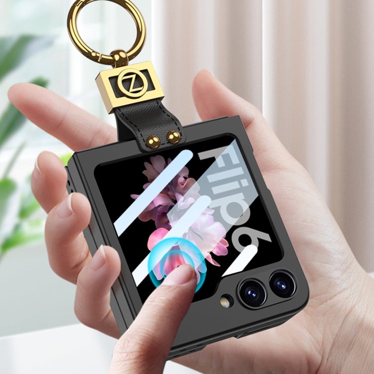 For Samsung Galaxy Z Flip6 / Flip7 FE GKK Integrated Ultra-thin Phone Case with Z Ring Holder(Light Green) - Galaxy Z Flip6 5G Cases by GKK | Online Shopping UK | buy2fix