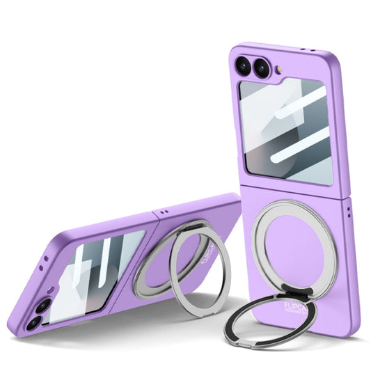 For Samsung Galaxy Z Flip6 / Flip7 FE GKK Integrated Ultra-thin MagSafe Phone Case with Ring Holder(Purple) - Galaxy Z Flip6 5G Cases by GKK | Online Shopping UK | buy2fix