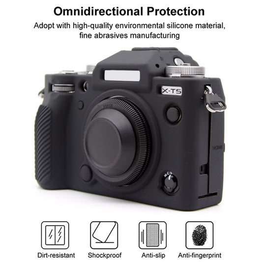 For FUJIFILM X-T5 Soft Silicone Protective Case(Black) - Protective Case by buy2fix | Online Shopping UK | buy2fix