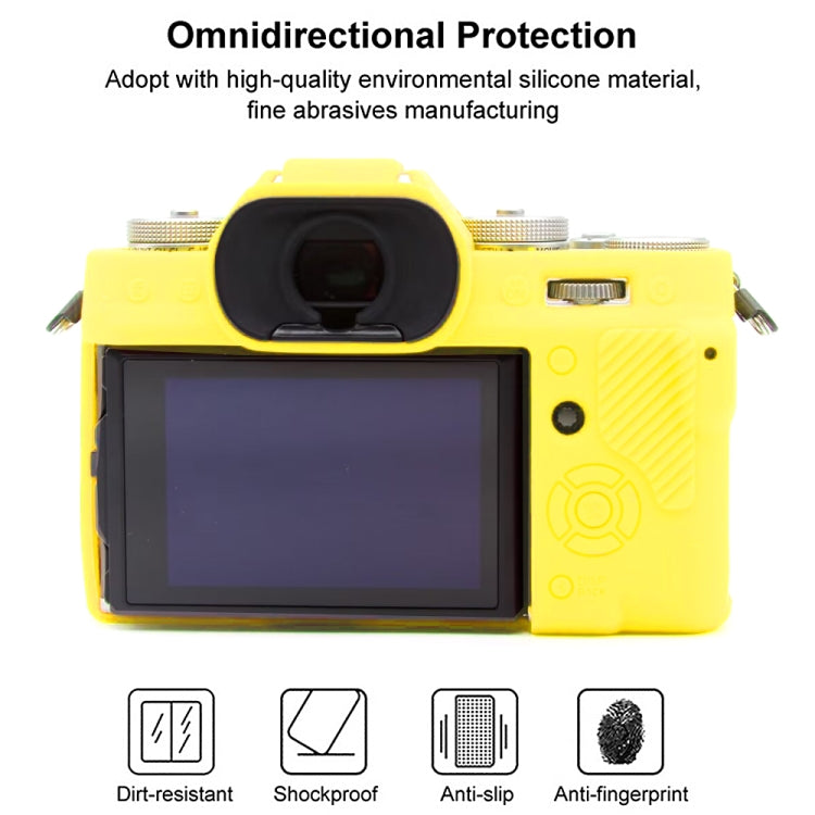 For FUJIFILM X-T5 Soft Silicone Protective Case(Yellow) - Protective Case by buy2fix | Online Shopping UK | buy2fix