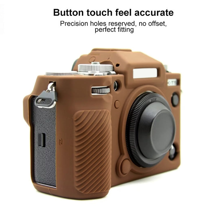 For FUJIFILM X-T5 Soft Silicone Protective Case(Coffee) - Protective Case by buy2fix | Online Shopping UK | buy2fix